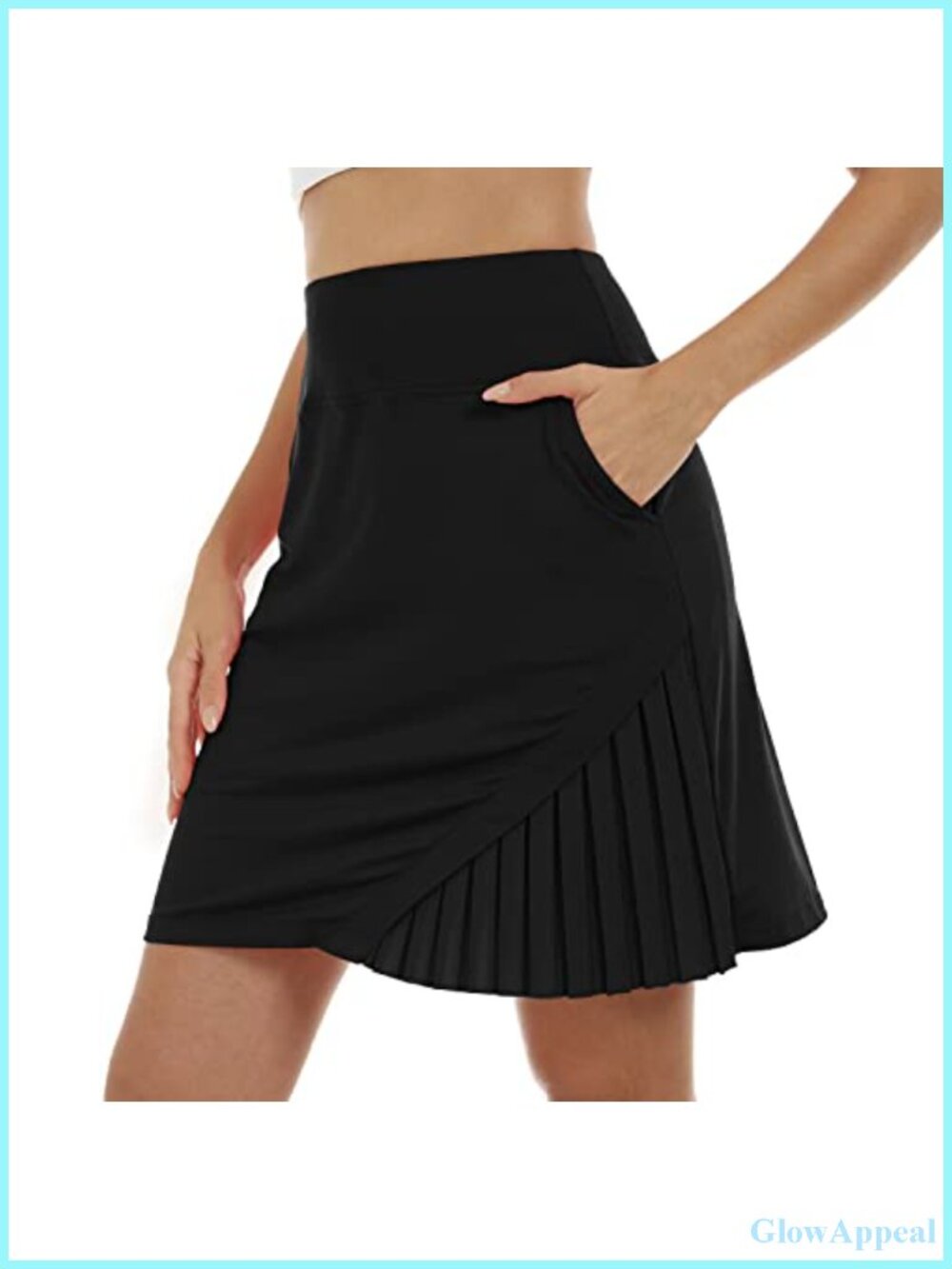 Women's 20" Knee Length Golf Skort with Pockets, Quick Dry UPF50+ Active Tennis
